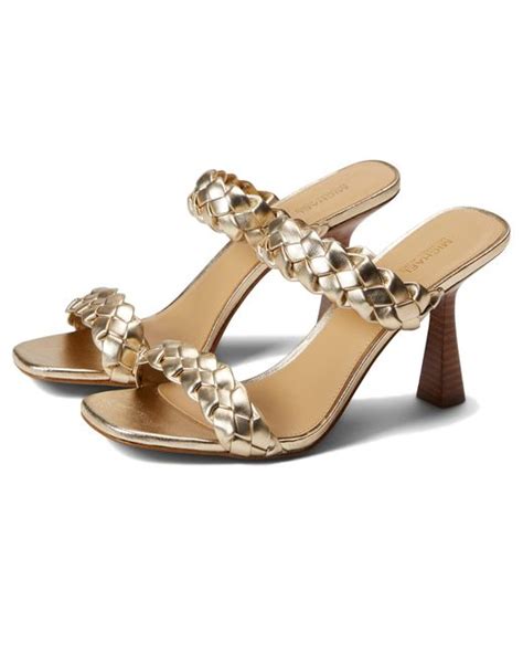 michael kors clara sandal gold|Clara Leather Sandal .